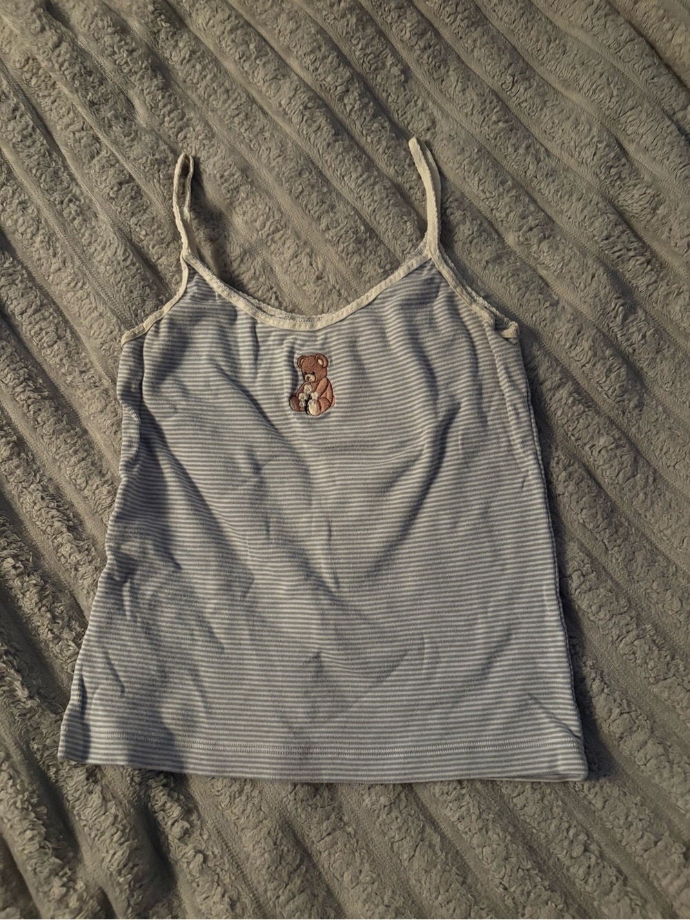 Brandy Melville Matilde Teddy Bear Tank Top (100% COTTON)